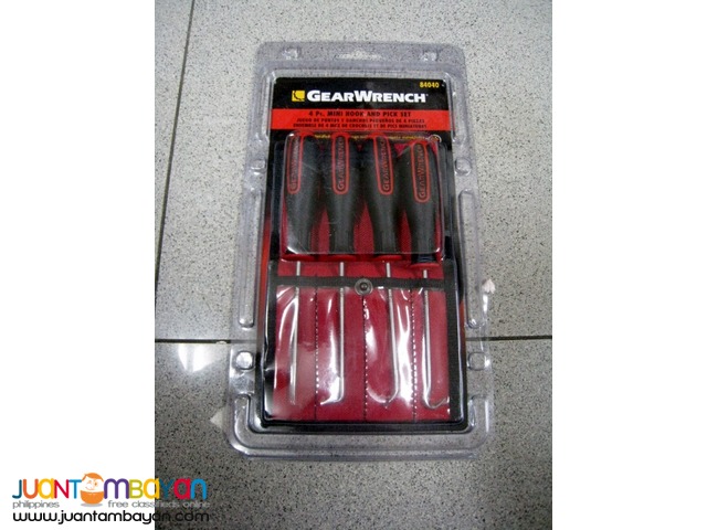 Gearwrench 84040 4-piece Mini Hook & Pick Set