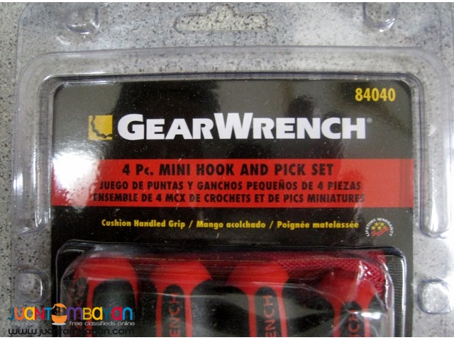 Gearwrench 84040 4-piece Mini Hook & Pick Set