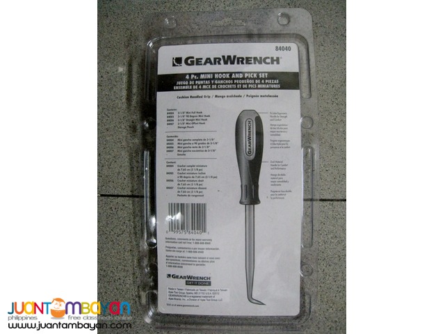 Gearwrench 84040 4-piece Mini Hook & Pick Set