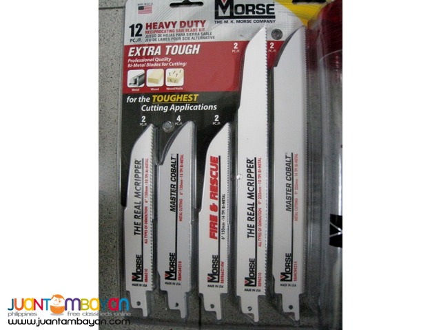 Morse RBKITHD01 12-piece Heavy Duty Reciprocating Blade Assortment