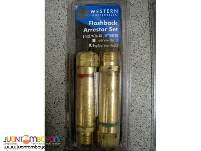 Western Enterprises FA30 & FA10 Flashback Arrestor Set