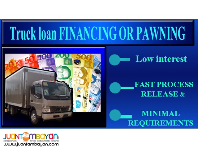 truck loan low interest 1 day release pawn sangla OR/CR