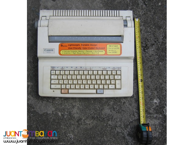 Canon electric typewriter (defective)