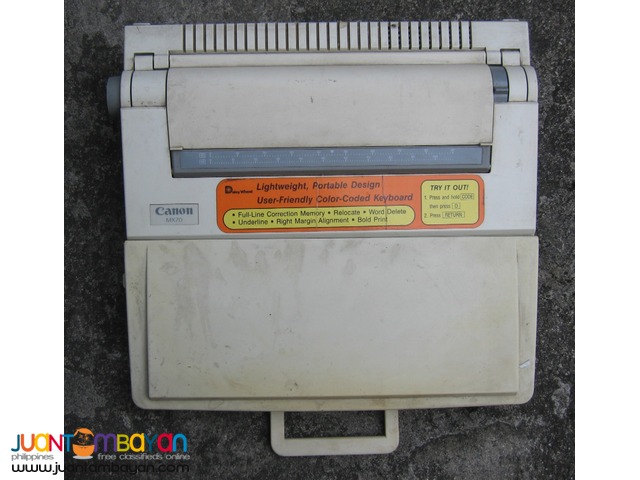 Canon electric typewriter (defective)