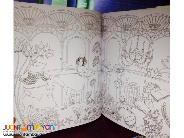 Adult coloring books Secret garden, Enchanted Forest and Fantasy