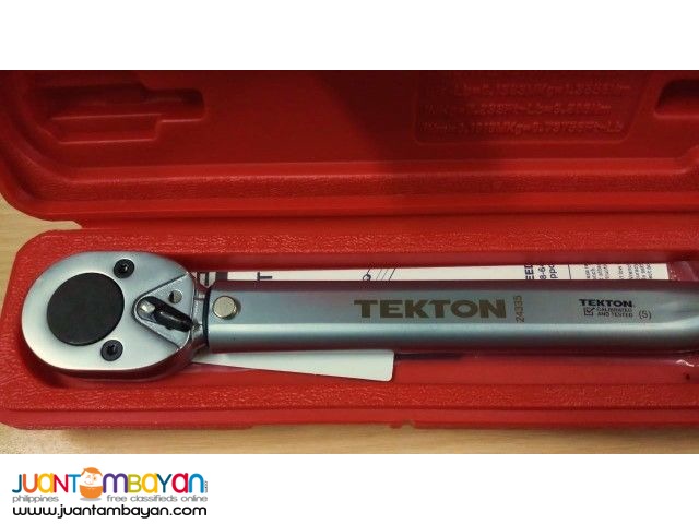 Tekton 24335 1/2-inch Click Torque Wrench, 10-150 foot/pound