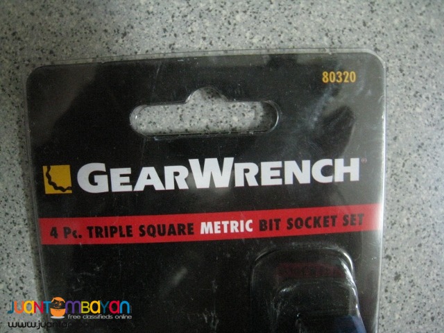 GearWrench 80320 Triple Square Metric Socket Set