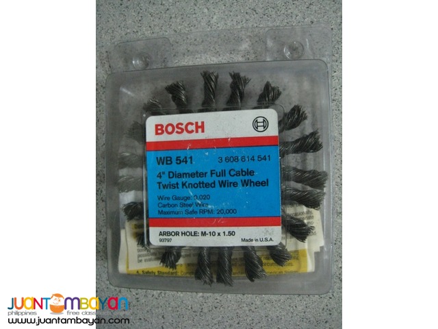 Bosch WB 541 4-inch Twist Knotted Wire Wheel