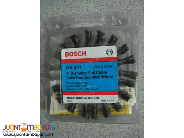 Bosch WB 541 4-inch Twist Knotted Wire Wheel Bosch WB 541 4-inch Twist Knotted Wire Wheel