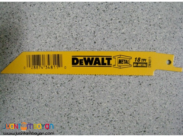 DeWalt DW4811 6-inch 18TPI Reciprocating Saw Blade (5 pcs)