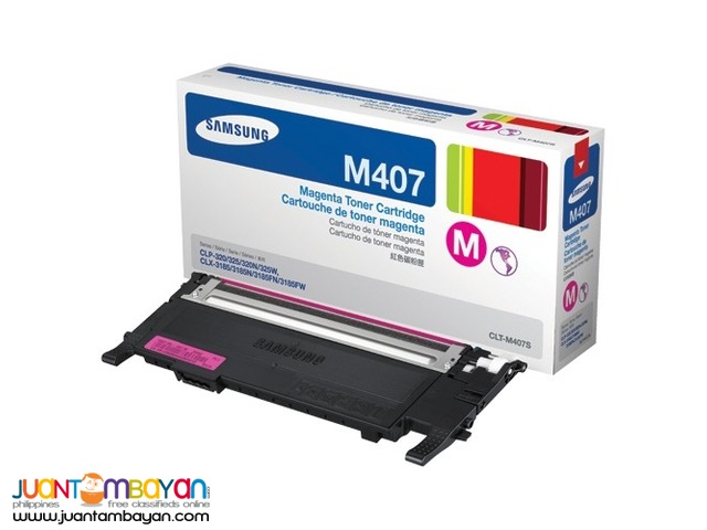 Original Toner Cartridge - SamsungCLT M407S Magenta CLP-320 Original Toner Cartridge - SamsungCLT M407S Magenta CLP-320
