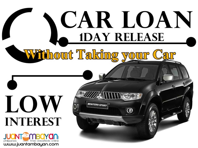 car loan pawn/sangla or cr / no co maker required / low int /-manila