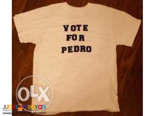 1 peso print for Election Shirt Printing Silkscreen
