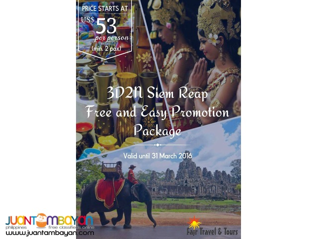 3D2N SIEM REAP PROMO PACKAGE