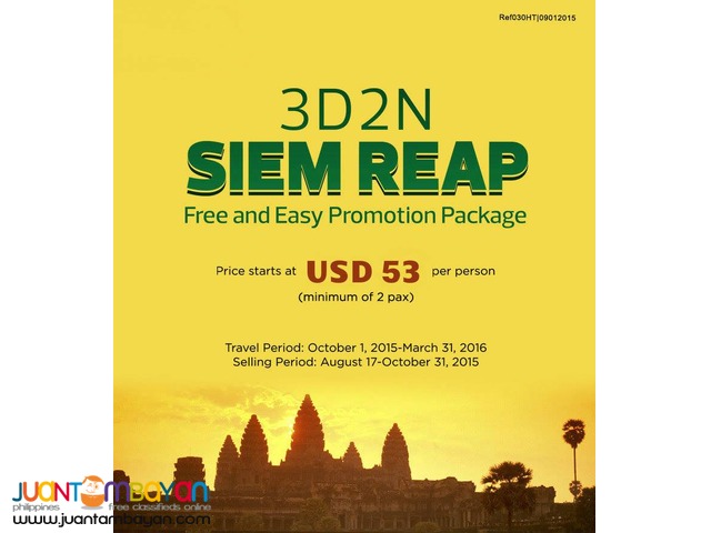 3D2N Siem Reap Free & Easy Package 3D2N Siem Reap Free & Easy Package