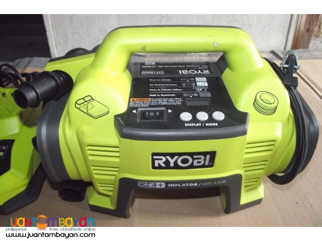 inflator and deflator ryobi 18v 