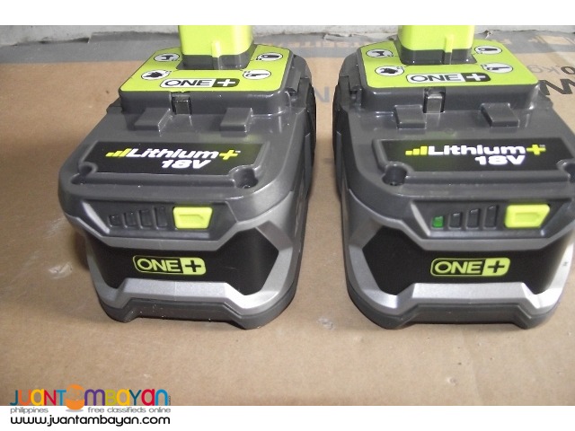 battery ryobi litium 18v 