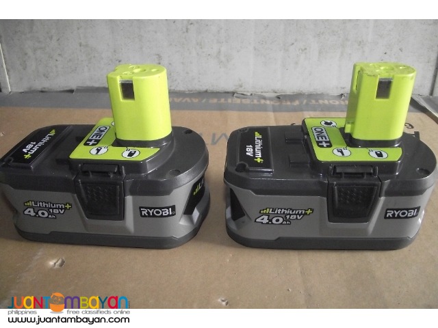 battery ryobi litium 18v 