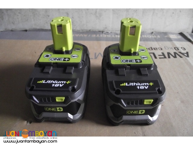 battery ryobi litium 18v 