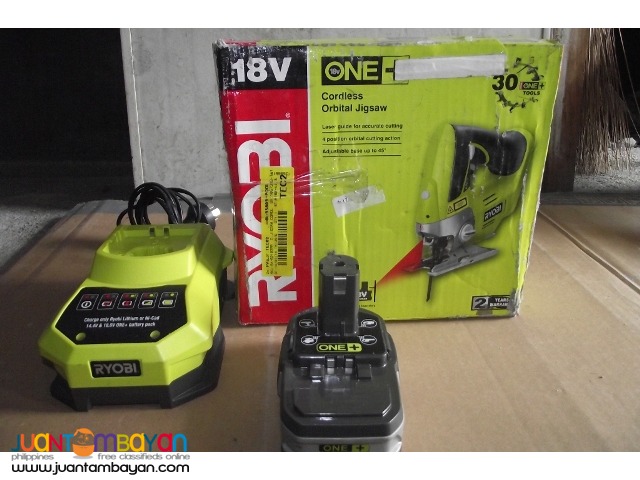 jigsaw cordless 18v laser guided with battery and charger brandnew