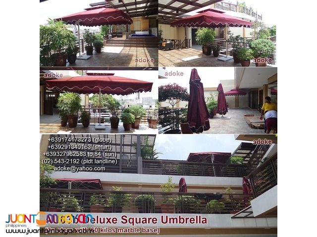 AU03 Deluxe Square Banana Umbrella Restaurants Bar Cafe Resort Garden