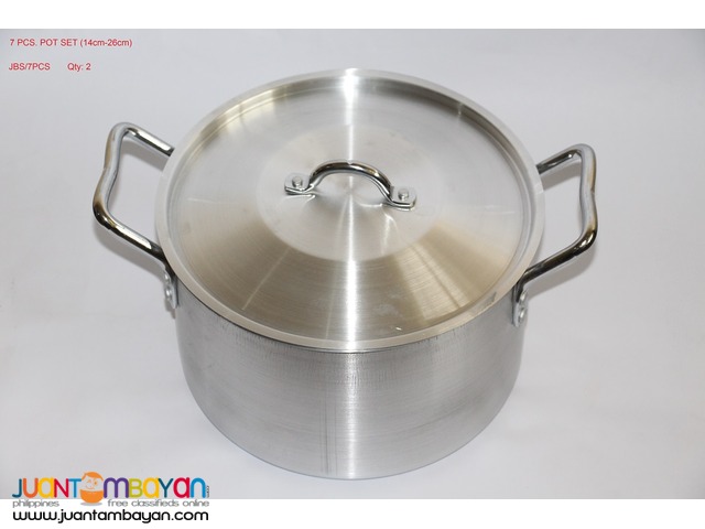 7 PCS POT SET (14cm-26cm) 7 PCS POT SET (14cm-26cm)