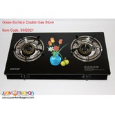 GLASS-SURFACE DOUBLE GAS STOVE