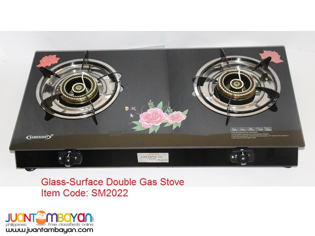 GLASS-SURFACE DOUBLE GAS STOVE