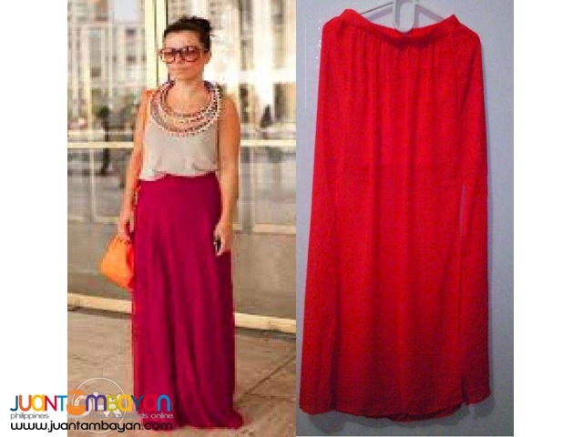 Red Maxi Skirt Red Maxi Skirt