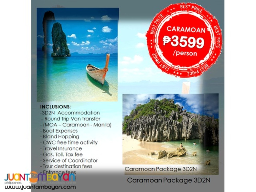 Affordable CARAMOAN + CamSur WaterSports Complex 3D2N