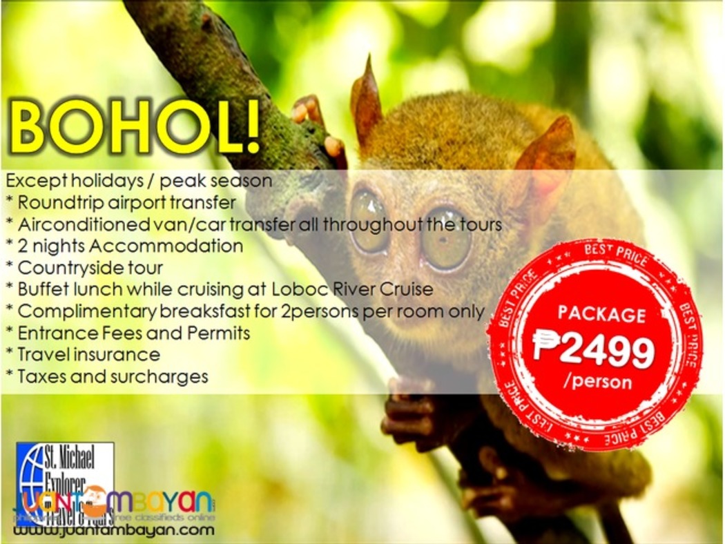  Affordable BOHOL Tour Package 3D2N