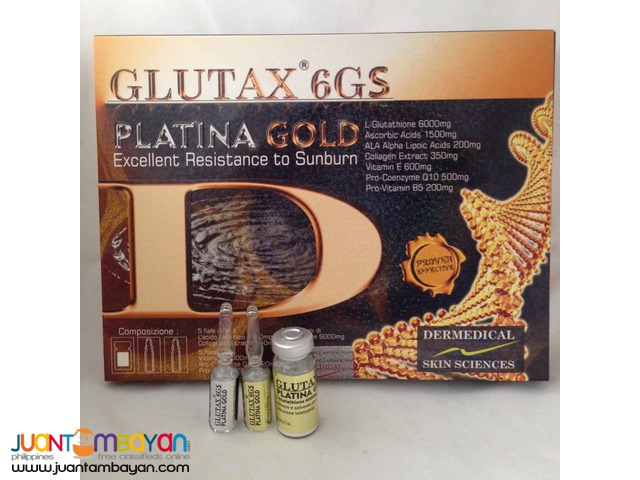 GLUTAX 6GS PLATINA GOLD with SUN BURN PROTECTION FACTOR