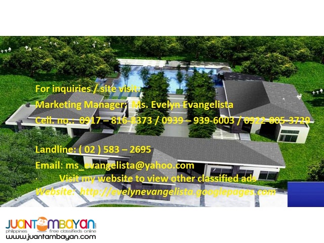 Res. lot for sale in Sto. Tomas Batangas The Mango