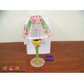 Hand Painted Glass Votive Lamp. Bought in USA.