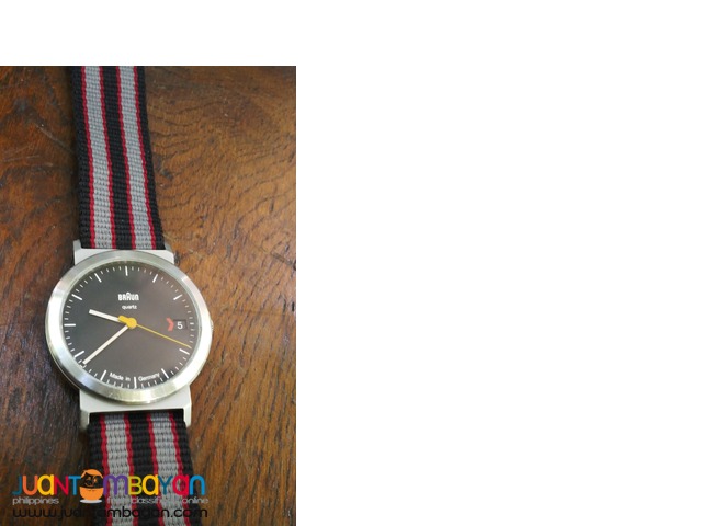 Authentic BRAUN Minimalist HARTWEIN Design Wrist Watch 