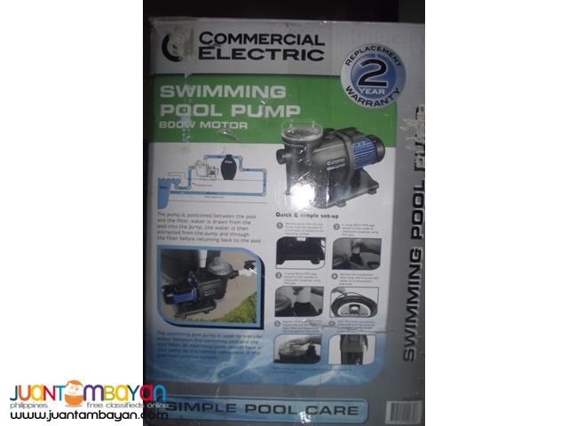 swimming pool pump 220v 800wats brandnew