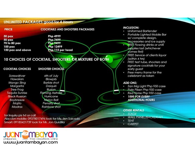Cheapest Mobile Bar Service Cheapest Mobile Bar Service