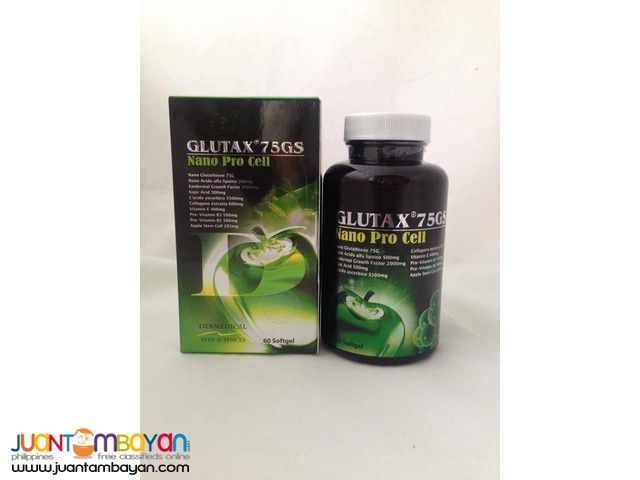 Glutax 75gs Nano Procell Rejuvenation Pills 60 capsules. 