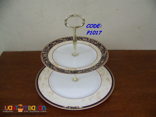 P1017 Two Tier Service Plate. Wedgwood, Made In England.