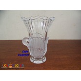 P1019 Crystal Swan Vase