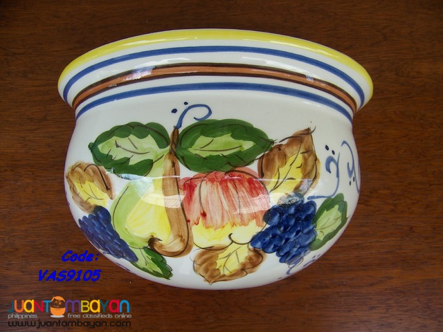 P1022 Porcelain Hand Painted Wall Vase, from USA.