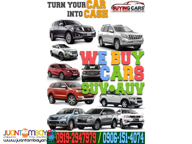 We Buy Cars  Buying Toyota Honda Mitsubishi Ford Hyundai Isuzu