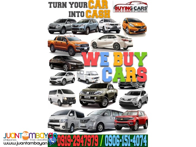 We Buy Cars  Buying Toyota Honda Mitsubishi Ford Hyundai Isuzu