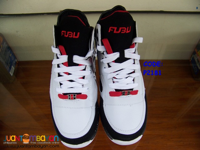 P2181 Fubu, Brand New, High Cut, White & Black from USA.