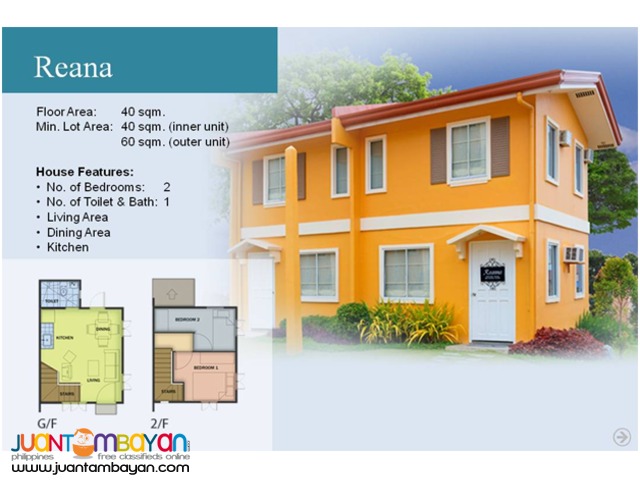 Camella Homes - Reana House and Lot Model