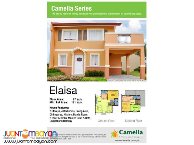 Camella Homes - Elaisa House and Lot Model