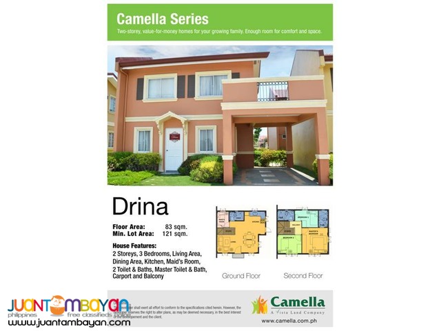 Camella Homes - Drina House and Lot Model