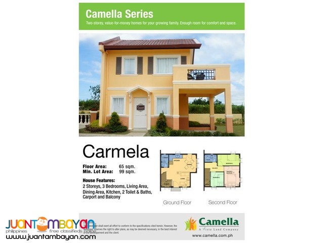 Camella Homes - Carmela House and Lot Model