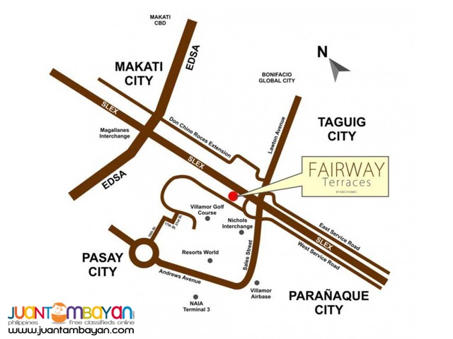 Fairway Terraces 2Bedrooms Condo Unit in PASAY near MALL OF ASIA