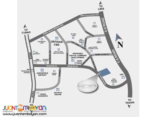 2Bedrooms Condo in Pasig Ave Shaw Blvd near Taguig